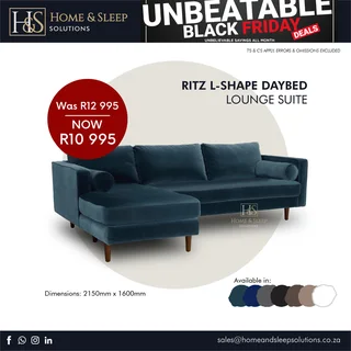 Black Friday Sale Now On! Up to 50% Off On Selected, Daybeds, Sofas, Comfy Couches, Modern L-Shape