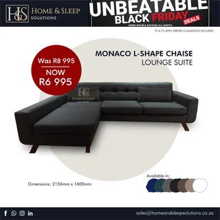 Black Friday Sale Now On! Up to 50% Off On Selected, Sofas, Couches, L-Shape Lounge Suits,