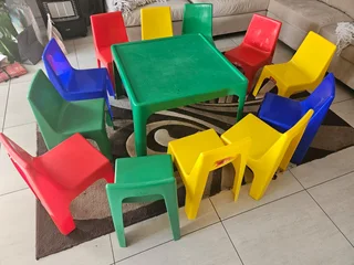 Jolly Kids Table & 12 Chairs R950