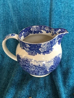 Ceramic Blue Pitcher
