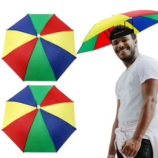 Perfect Dealz Umbrella Sunshade Foldable Hat with Elastic Band