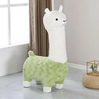 Perfect Dealz Kids Llama Shaped Stool - Green
