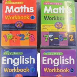 Perfect Dealz Preschool Workbooks in Maths and English for Kids - English 4-6 Years