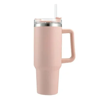 Perfect Dealz Stainless Steel Vacuum Flask with Straw 900ml - Pink