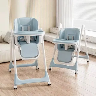 Perfect Dealz Foldable Booster Dining Baby High Chair - Blue