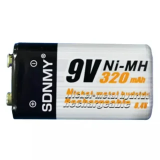 Perfect Dealz Rechargeable Battery 9V Ni-Mh 320mAh
