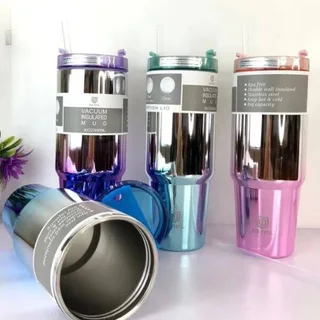 Perfect Dealz 800ml Stainless Steel Rainbow Tumbler - Pink