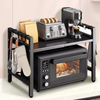 Perfect Dealz Expandable Microwave Shelf Organizer