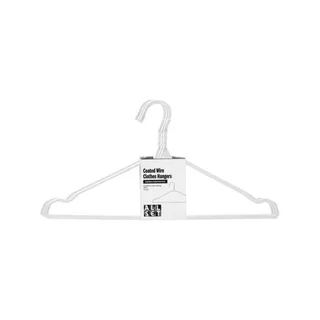 Perfect Dealz 10 Piece Metal Wire Hanger - White