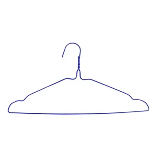 Perfect Dealz 10 Piece Metal Wire Hanger - Blue