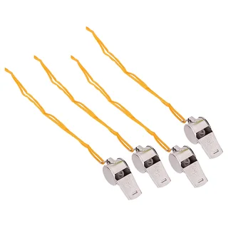 Perfect Dealz 24 Piece Stainless Steel Sports Whistle Lanyard