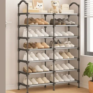Perfect Dealz Double Row Shoe Rack
