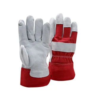 Perfect Dealz Leather Safety Double Palm Welding Gloves