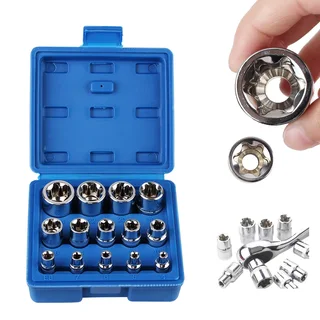 Perfect Dealz 14 Piece Auto Repair Wrench Head Torx Socket Set