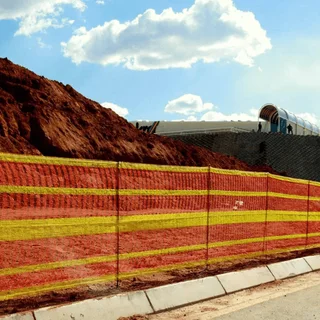 Perfect Dealz 100M Heavy-Duty Orange and Yellow UV-Resistant Safety Net