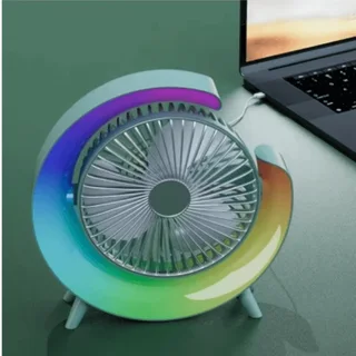 Perfect Dealz Colorful Marquee USB Rechargeable Fan