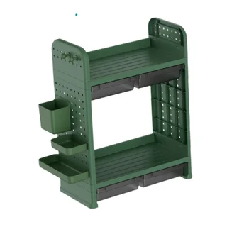 Perfect Dealz Double Layer Desktop Storage Rack Organizer