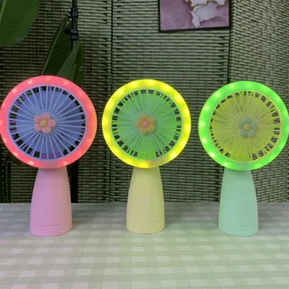 Perfect Dealz LED Small Electric Handheld Fan