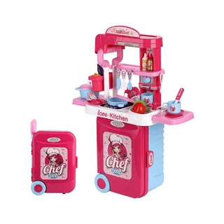 Perfect Dealz 3 in 1 Travel Suitcase Kitchen Play Set