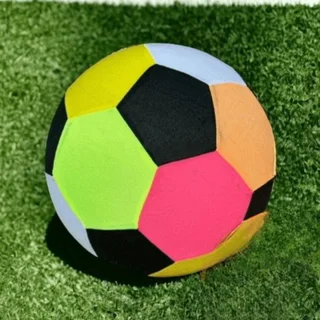 Perfect Dealz Inflatable Fabric Colorful Soccer Ball