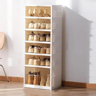 Perfect Dealz 6 Tier Collapsible Shoe Storage Organizer