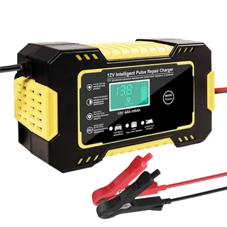 Perfect Dealz LCD Display Car Battery Charger 12V 6A - Yellow