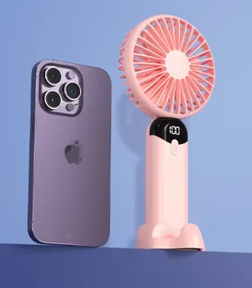 Perfect Dealz Portable Digital Display Mini Handheld Fan