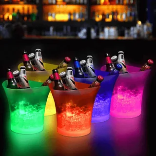 Perfect Dealz 7L Ice Bucket Wireless Bluetooth Multicolor LED Rechargeable Party Speaker