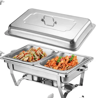 Perfect Dealz Double Grid Rectangle Chafing Dish