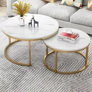 Perfect Dealz 2 Piece Modern Living Room Round Table
