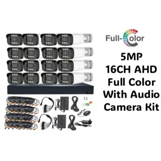 Perfect Dealz 5MP 16 Channel ADH Full Color with Audio CCTV Camera Kit