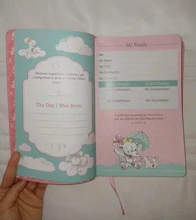 NLT Faux Leather Pink Deer Baby Dedication/Baptism Bible