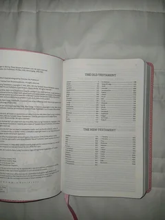 NLT Faux Leather Pink Deer Baby Dedication/Baptism Bible