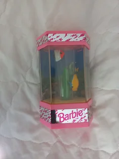 Barbie doll fish tank
