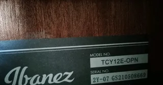 Ibanez ELECTRIC ACOUSTIC Talman PTY12E OPN guitar SETUP done incl NEW strings IMMACULATE like new!