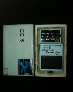 Boss Chorus Ensemble Ce-5 Electric Guitar Effects Pedal Late 80s Ver Excellent Condition In The Box!
