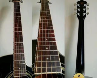 Electric-acoustic Washburn Festival series EA12 B guitar NEW strings EXCELLENT overall condition!