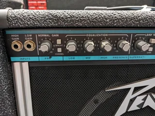 Made in USA Peavey Teal stripe Solo series Special 112 electric guitar amp w/ reverb SCORPION 12inch