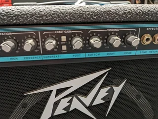 Made in USA Peavey Teal stripe Solo series Special 112 electric guitar amp w/ reverb SCORPION 12inch