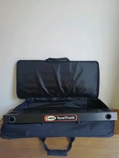T-Rex Tonetrunk 70 extra large multi-tiered pedal board with T-Rex soft case IMMACULATE like new!