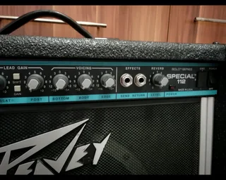 USA made Peavey Teal stripe SPECIAL 112 Solo series 160watt guitar amp with reverb SCORPION 12inch!
