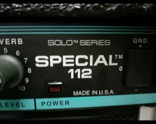 USA made Peavey Teal stripe SPECIAL 112 Solo series 160watt guitar amp with reverb SCORPION 12inch!