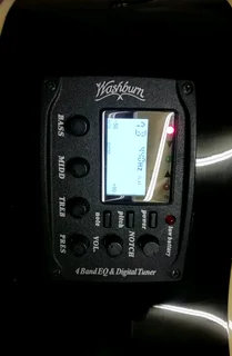 Electric-Acoustic Washburn Festival series EA12 B guitar w/ NEW strings EXCELLENT overall condition!