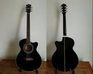 Electric Acoustic Washburn Festival Series Ea12b Guitar New Strings Fitted Great All Round Condition