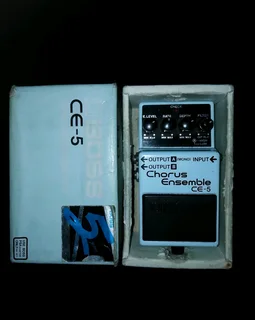 Boss Chorus Ensemble Ce-5 Electric Guitar Effects Pedal Late 80s Version Excellent Condition In Box!