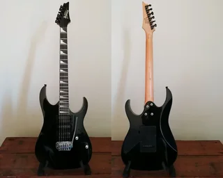 Ibanez Grg170dx Hsh Bn Super Strat Electric Guitar Setup Done Incl New Strings Very Good Condition!