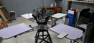 4 station screenprinting carousel