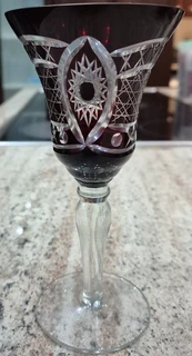 Vintage 1970s Romanian  Crystal Set: 3 Glasses &amp; Decanter {Worth 92  Euros!} EXTREMELY RARE!