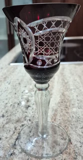 Vintage 1970s Romanian  Crystal Set: 3 Glasses &amp; Decanter {Worth 92  Euros!} EXTREMELY RARE!