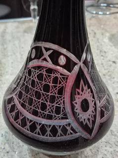 Vintage 1970s Romanian  Crystal Set: 3 Glasses &amp; Decanter {Worth 92  Euros!} EXTREMELY RARE!